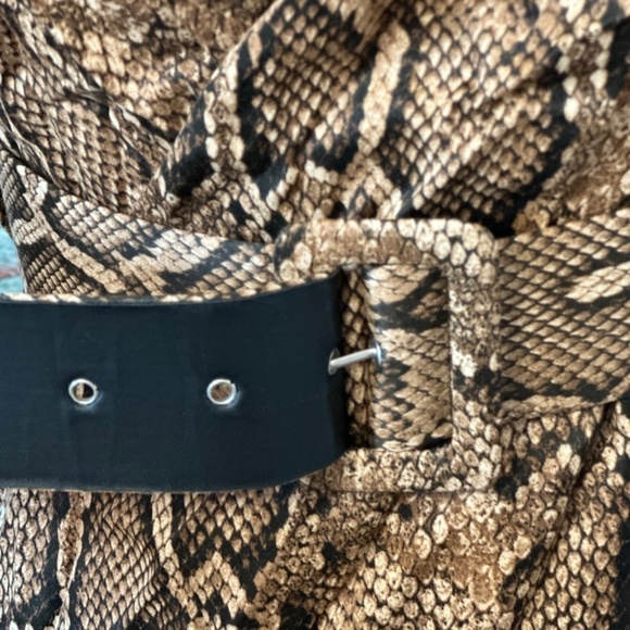 NWT Zara New Snake Skin Belted Women's Dress Size XS - Picture 8 of 16